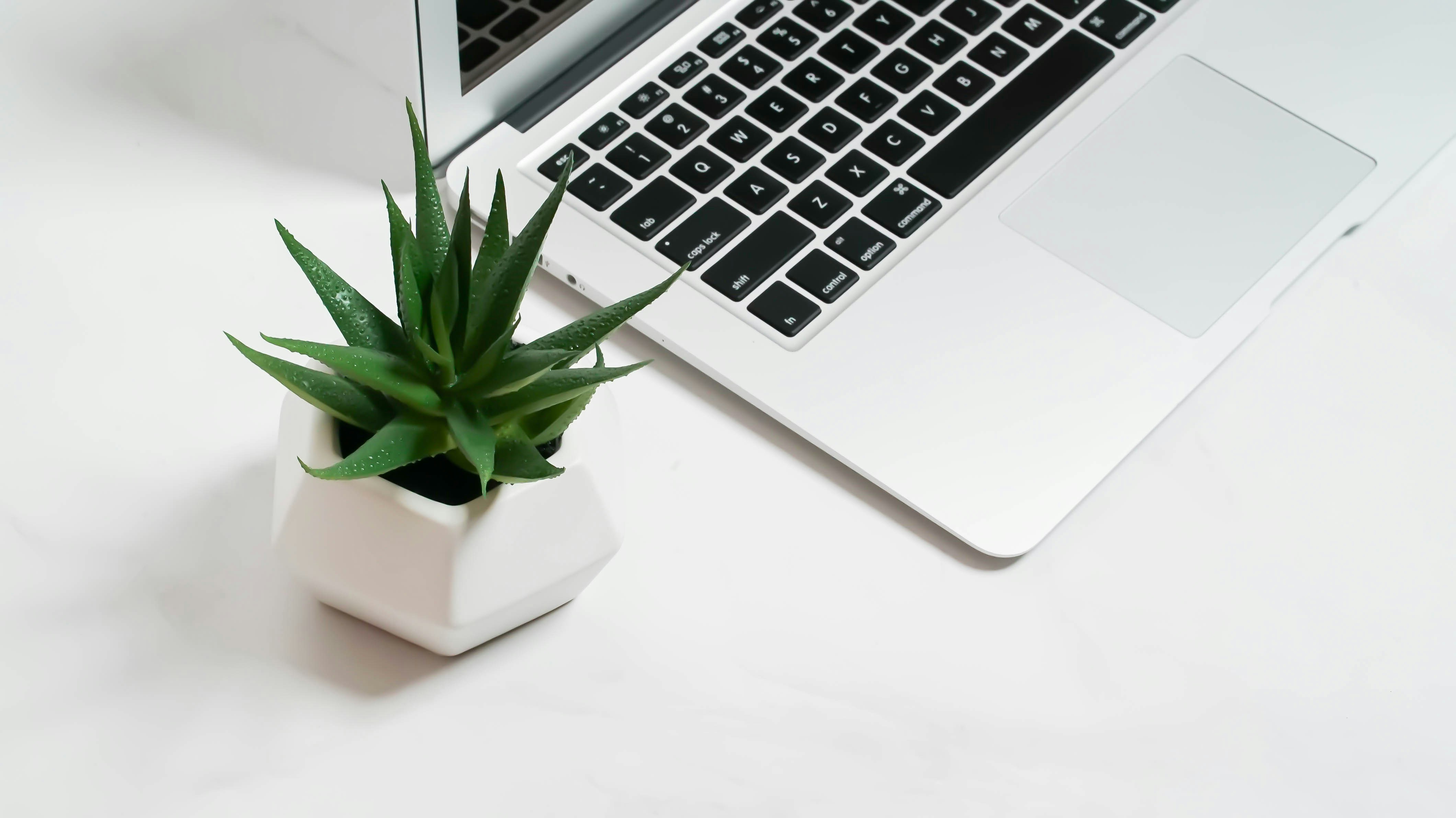 Laptop on a desk